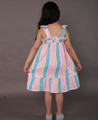 Striped Cotton Dress - Multicoloured
