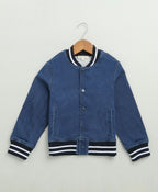 Cotton Denim Jacket - Blue