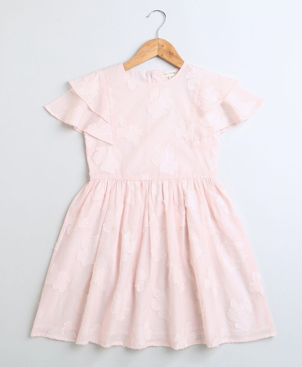 Cotton Party Dress - Baby Pink