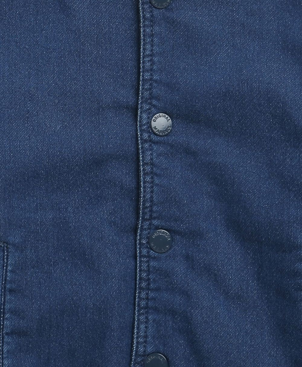 Cotton Denim Jacket - Blue