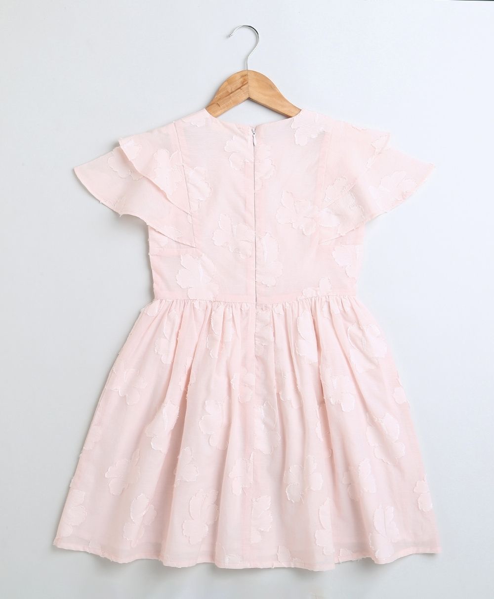 Cotton Party Dress - Baby Pink