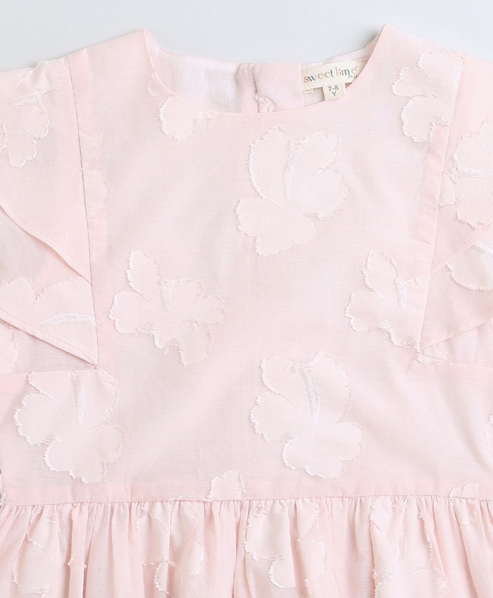 Cotton Party Dress - Baby Pink