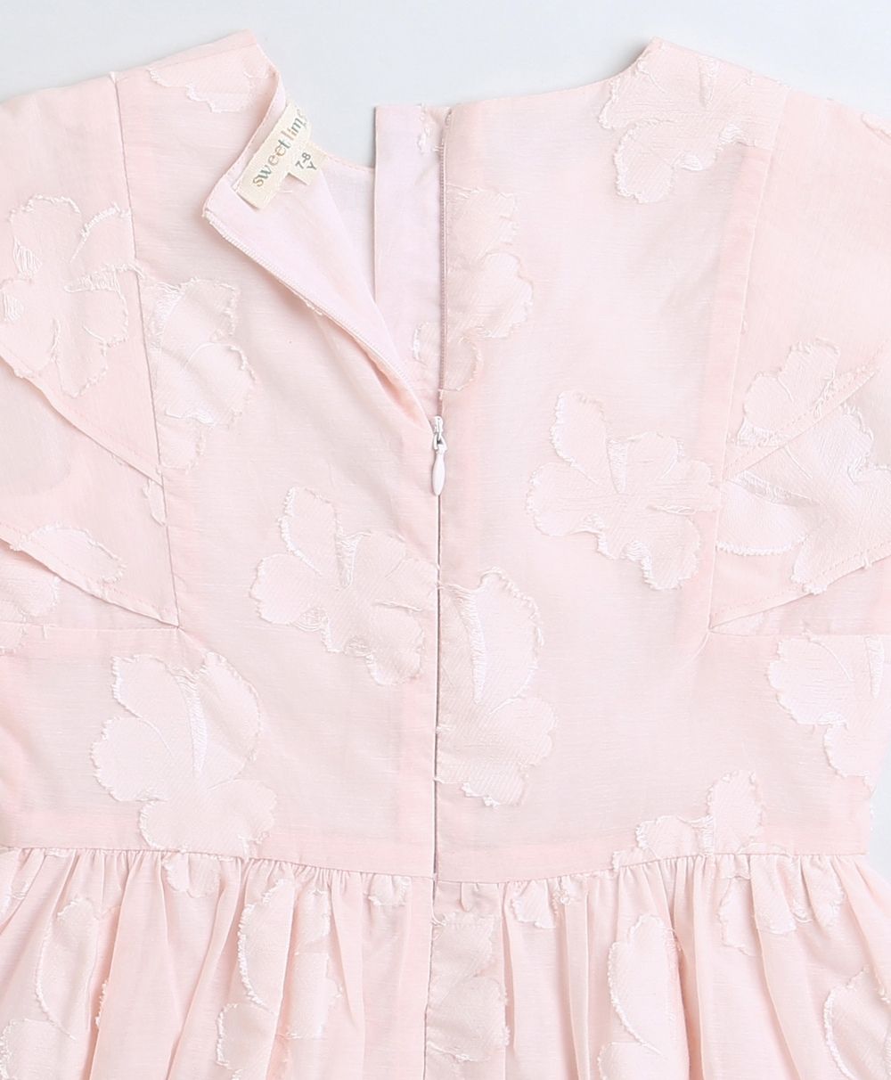 Cotton Party Dress - Baby Pink