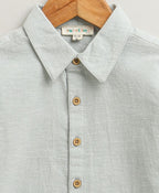 The Little Explorer Mint & Khaki Cotton Co-ord Set - Mint & Biege