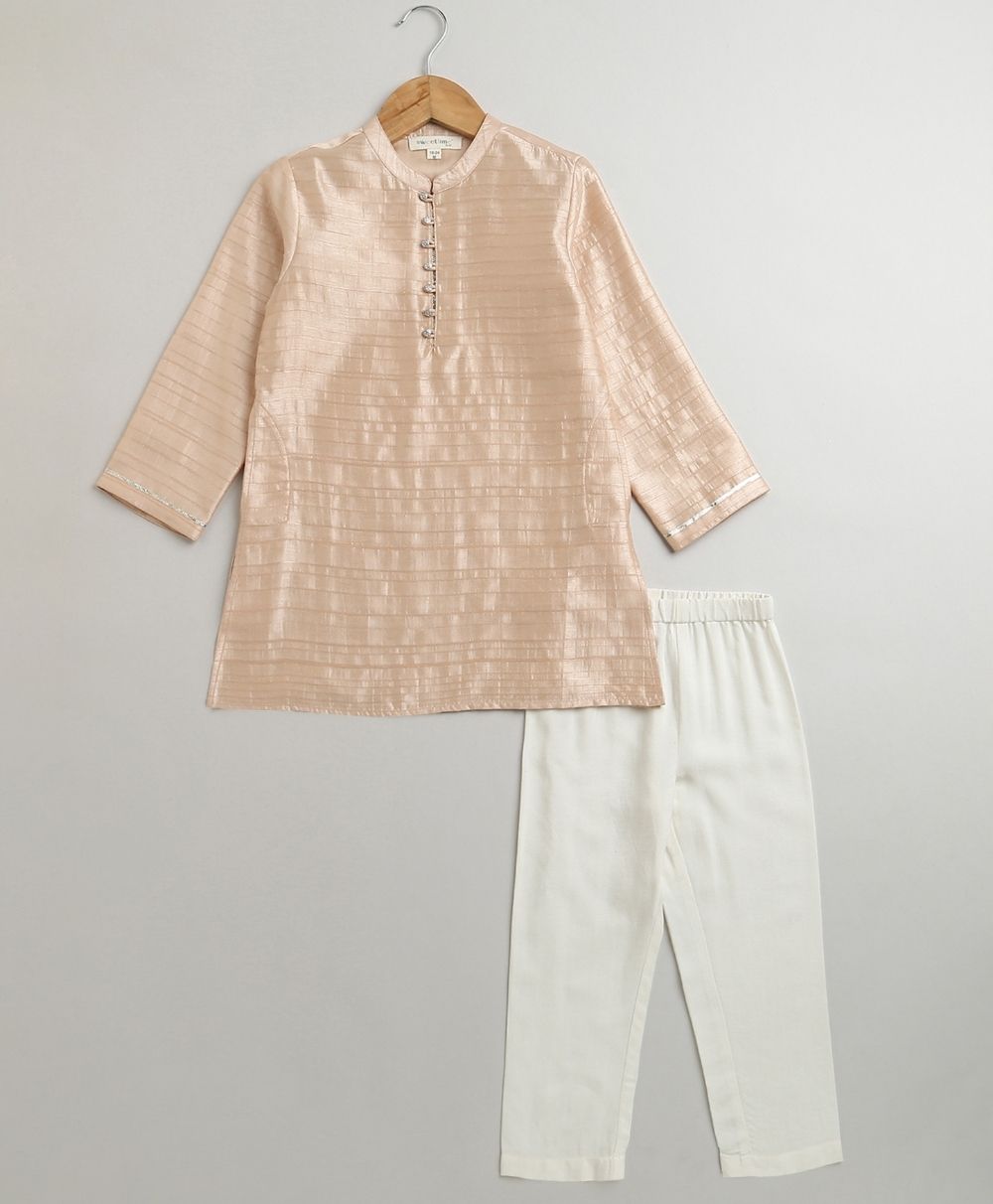 Dusky Rose Festive Elegance - Rose Gold & White