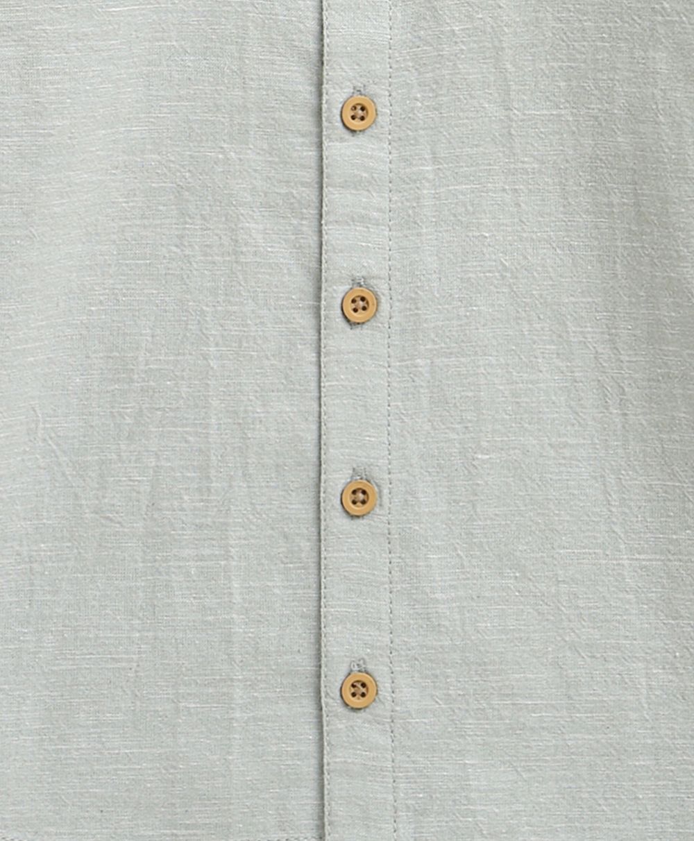 The Little Explorer Mint & Khaki Cotton Co-ord Set - Mint & Biege