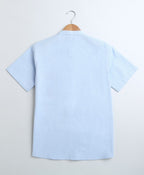 Cotton Linen Shirt - Blue