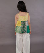 Floral Fusion Cargo Chic Set - Yellow & Green