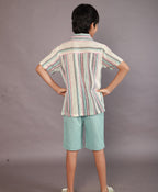Cotton Twill Shorts - Green
