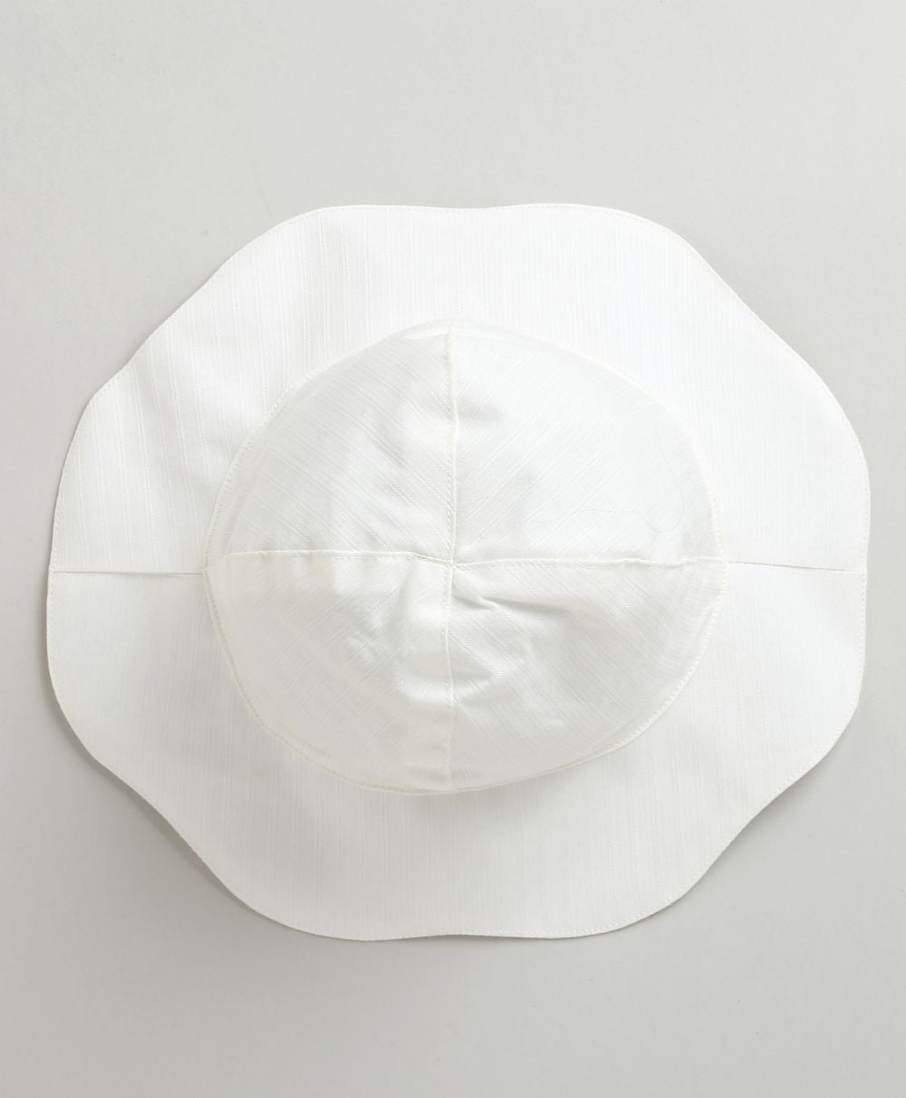 Soft White Baby Sun Hat - White