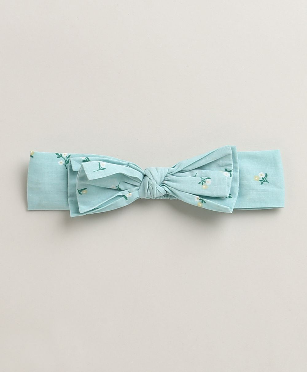 Baby Girls' Bluebell Fairy Organic Cotton Ruffle Dress, Hairband and Bloomer Set -Sea Green