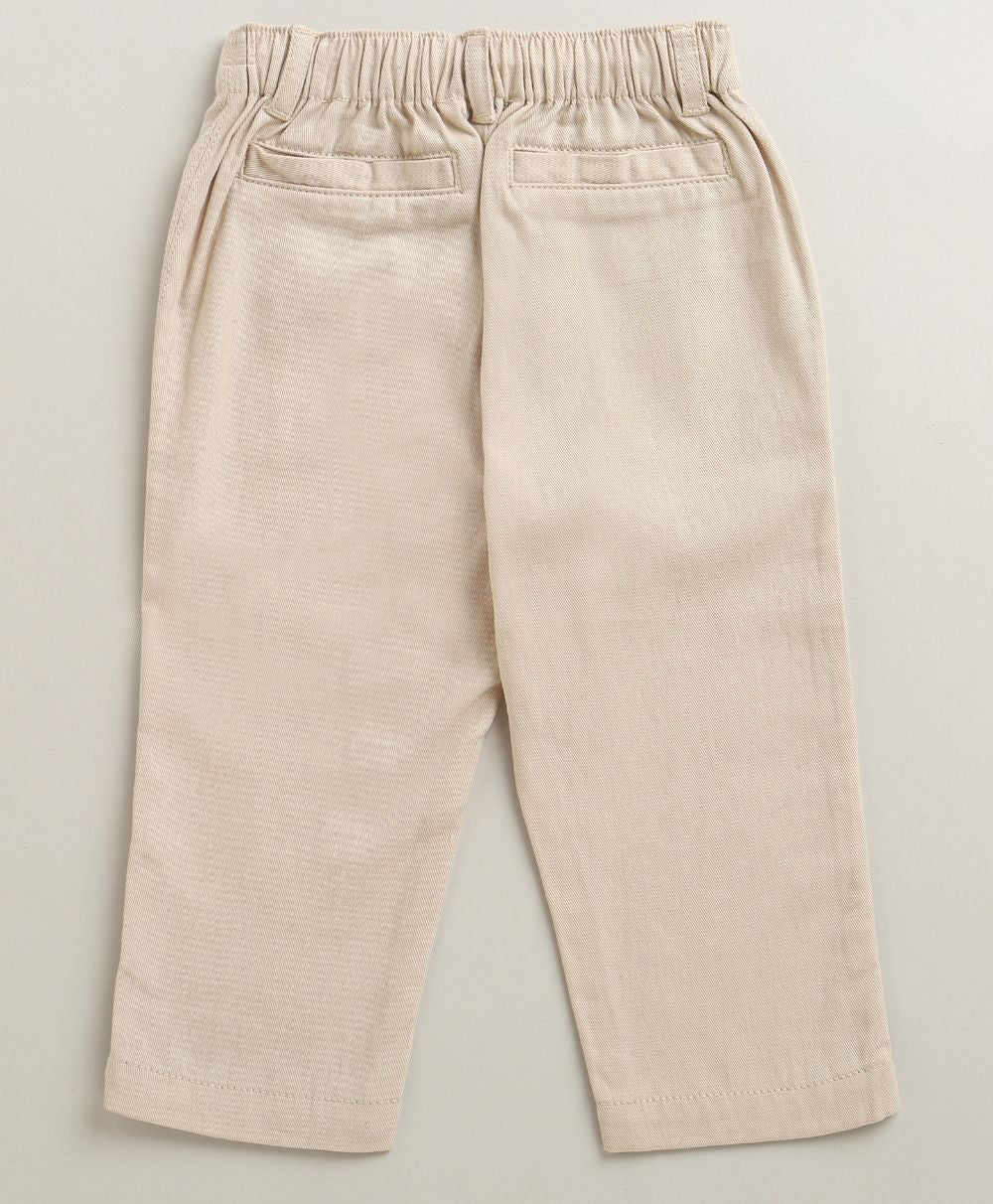 The Little Explorer Mint & Khaki Cotton Co-ord Set - Mint & Biege