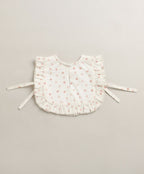Organic Cotton Rosy Charm Bib & Bonnet- White