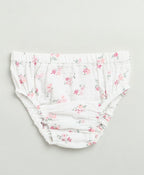 Pink Floral Print Organic Cotton Co-ord Set - White