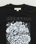 Unisex Peekaboo T-shirt - Black - Streetwear - Black