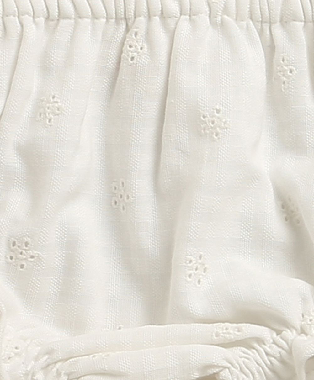 Meadow Mist Organic Cotton Floral Set – White