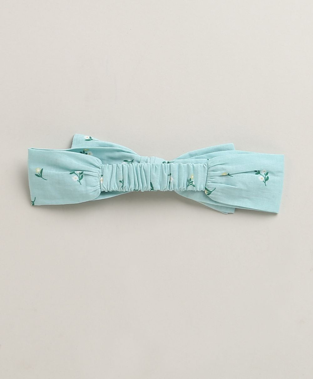 Baby Girls' Bluebell Fairy Organic Cotton Ruffle Dress, Hairband and Bloomer Set -Sea Green