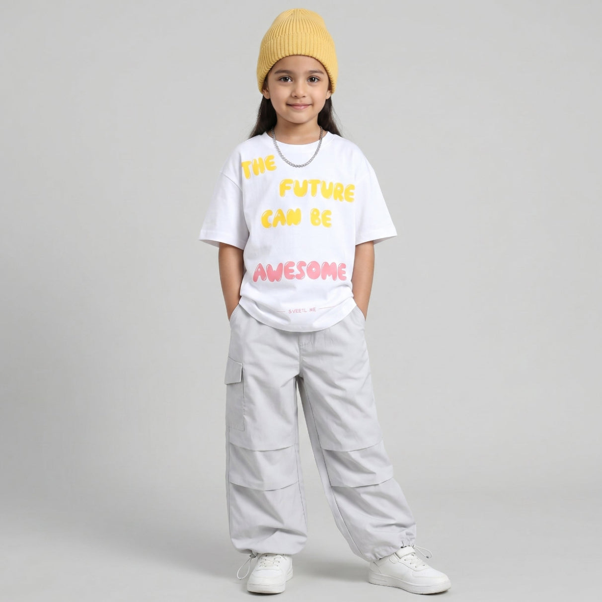 Awesome Future Cotton T-shirt Streetwear - White