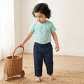 Lucky Heart T-shirt & Denim Explorer Relaxed Jogger Pants Co-ord Set - Blue & Navy