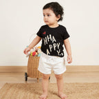 Bow-Tie Cotton Twill Shorts - White