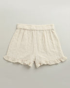 Girls Vanilla Whimsy Ruffle Cotton Co-ord Set - Off-White