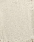 Girls Vanilla Whimsy Ruffle Cotton Co-ord Set - Off-White