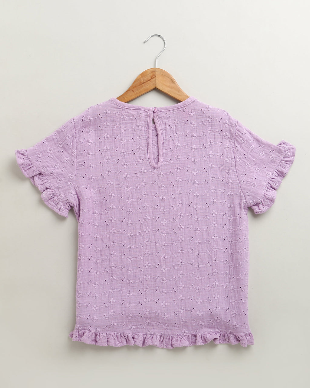 Girls Blossom Ruffle Co-ord Set - Lilac