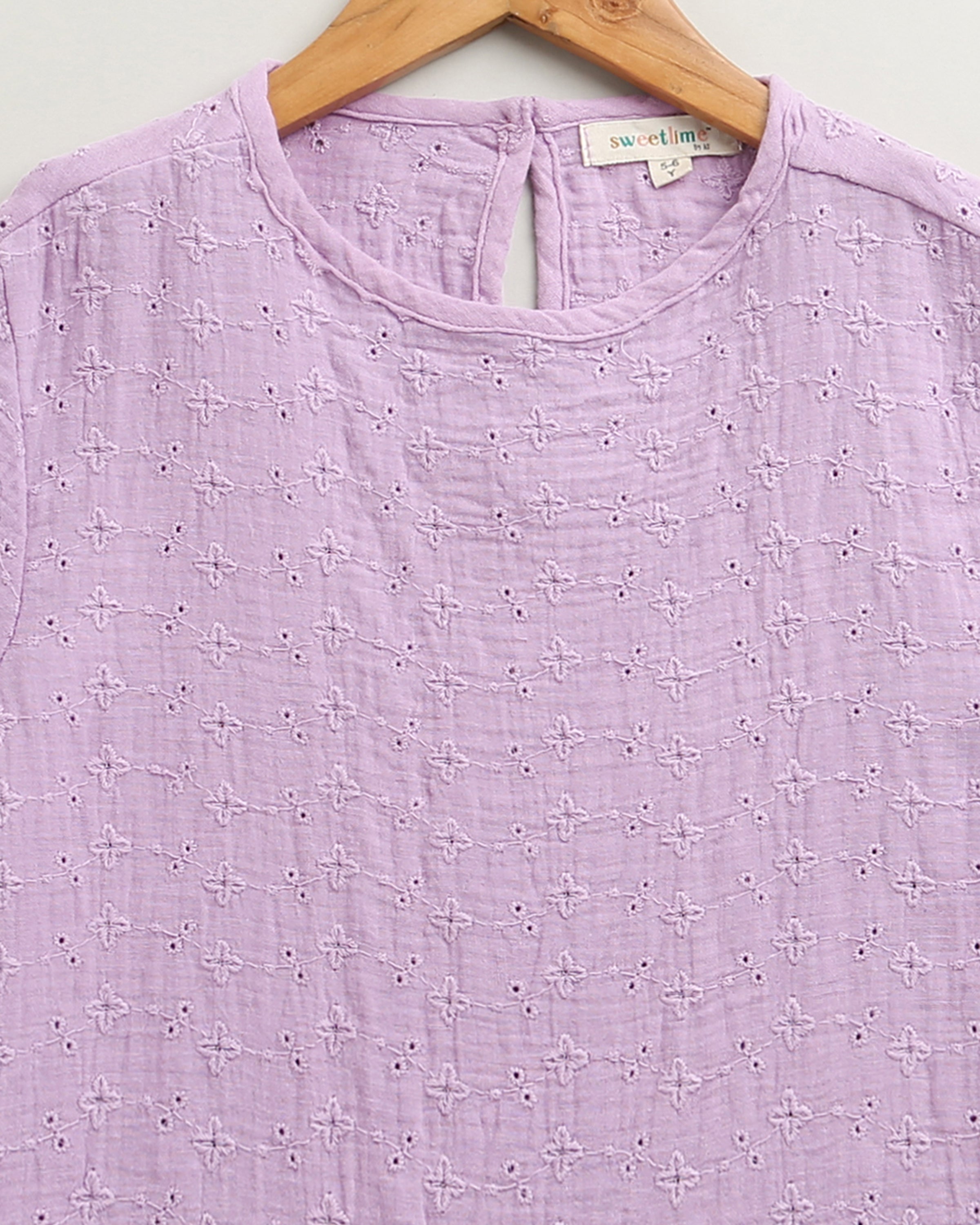 Girls Blossom Ruffle Co-ord Set - Lilac