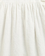 Organic Cotton White Sundress with Hair band - White
