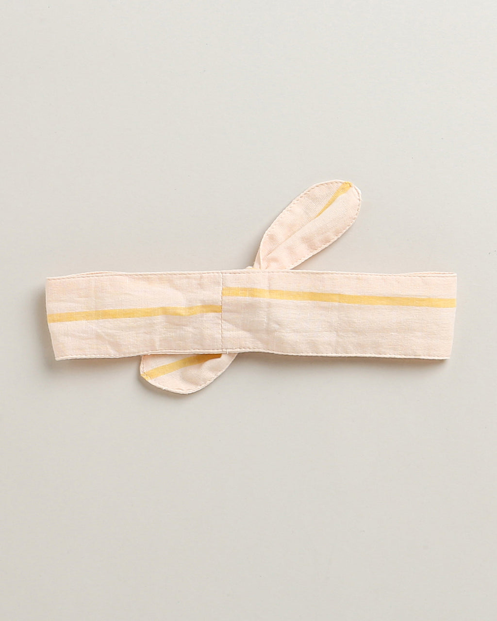 Baby Girls' Striped Cotton Romper with Hairband - Multicoloured