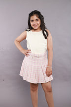 Stylish Solid Viscose Top - White