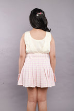 Stylish Solid Viscose Top - White