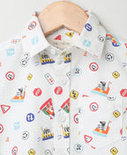 Get Set Go Organic Cotton Shirt - White