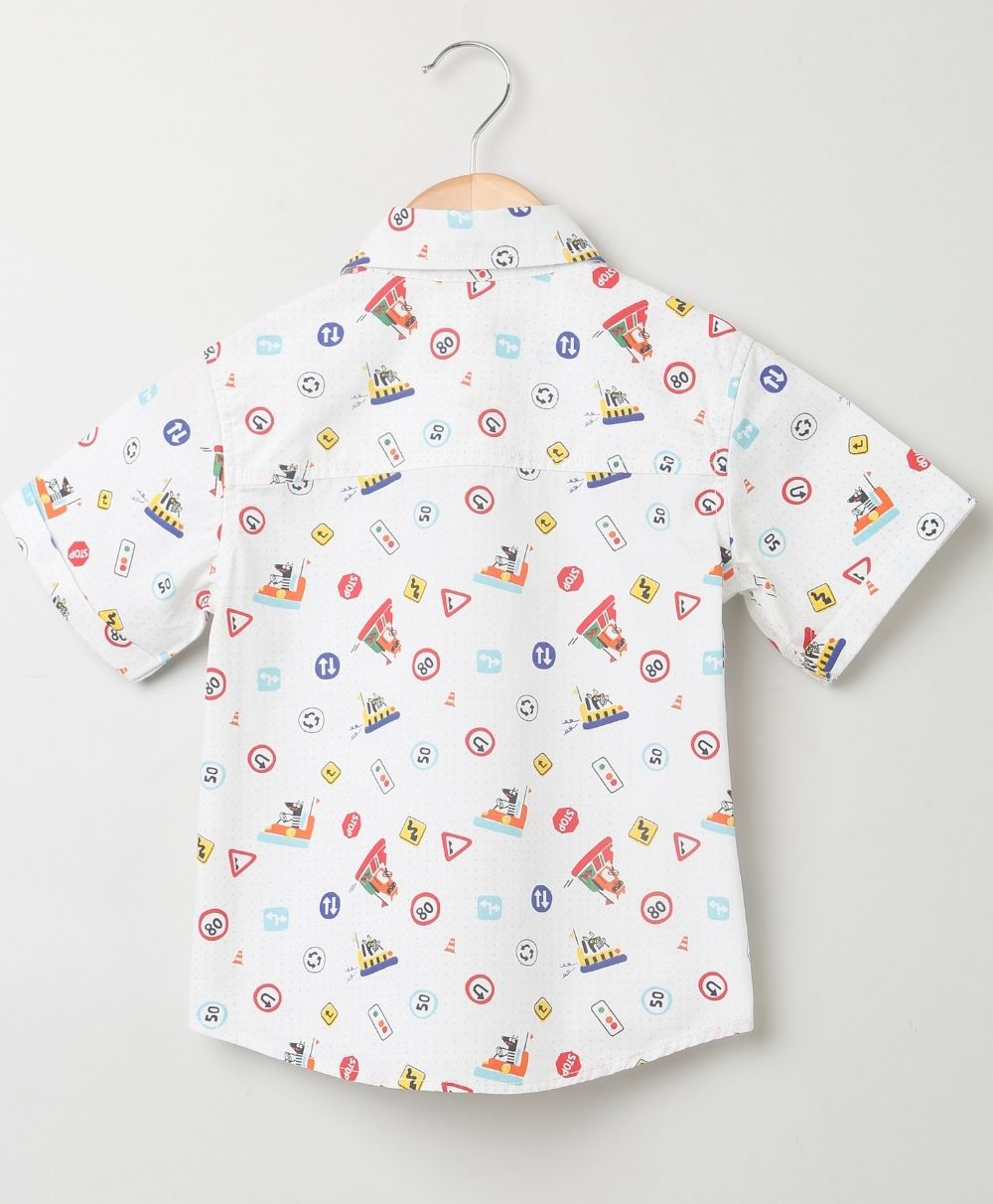 Get Set Go Organic Cotton Shirt - White