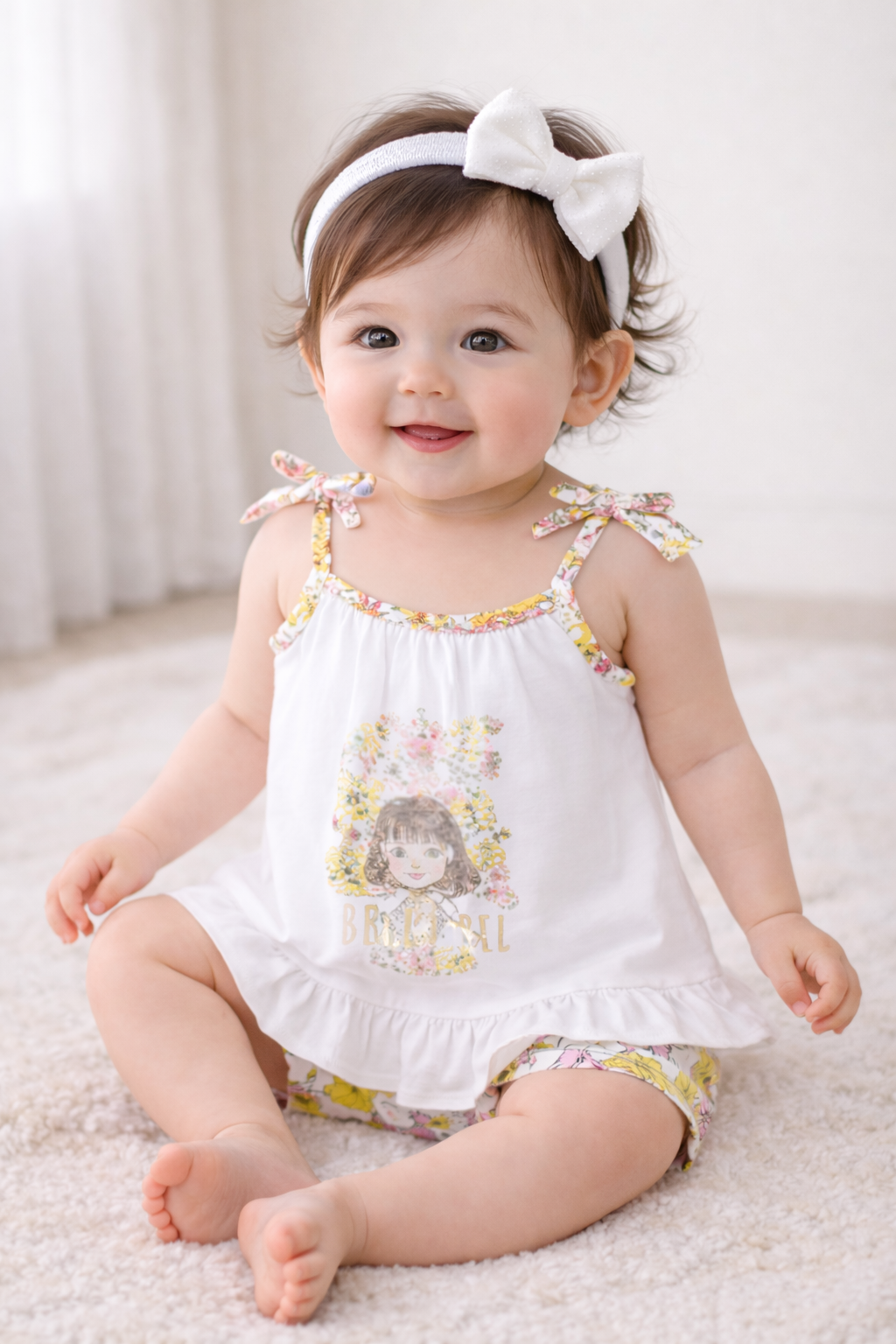 Floral Print Co-ord Set - White & Multicoloured