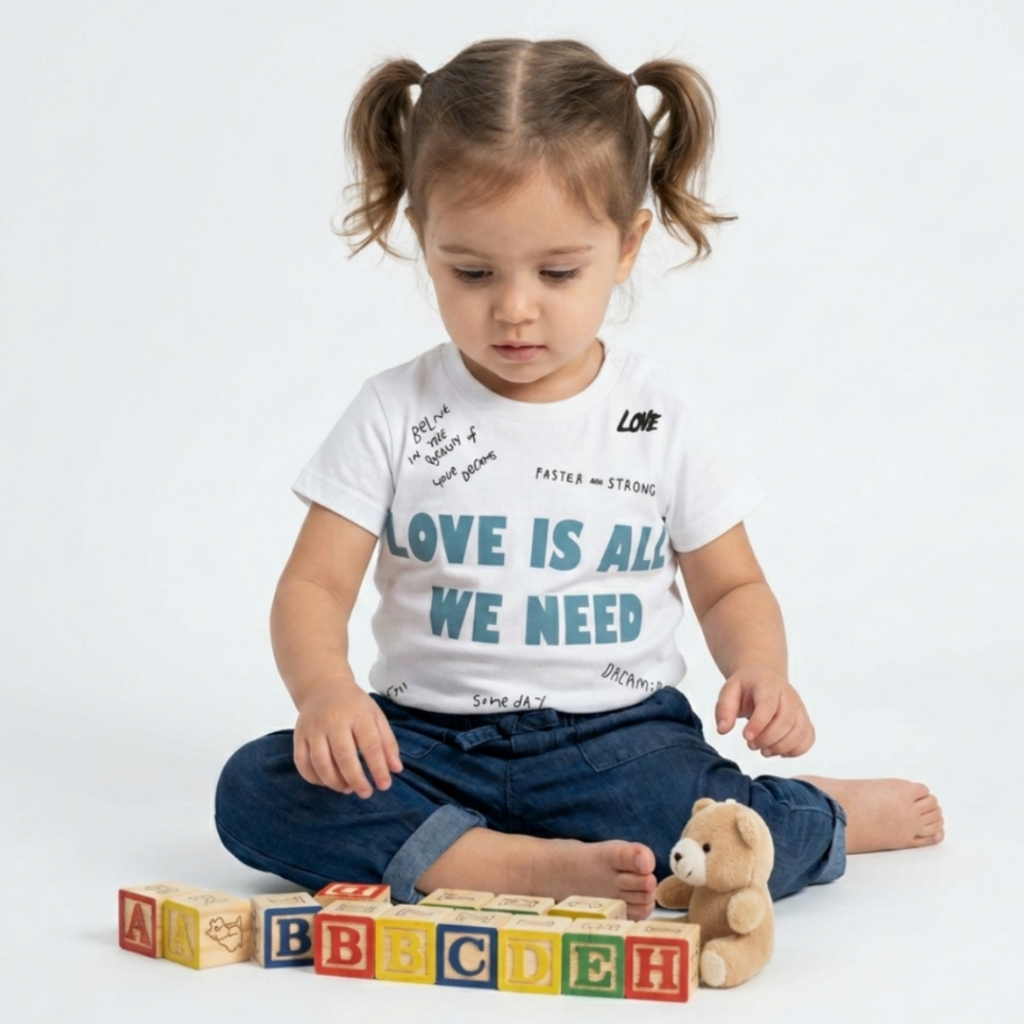 Little Love Manifesto T-shirt - Streetwear - White