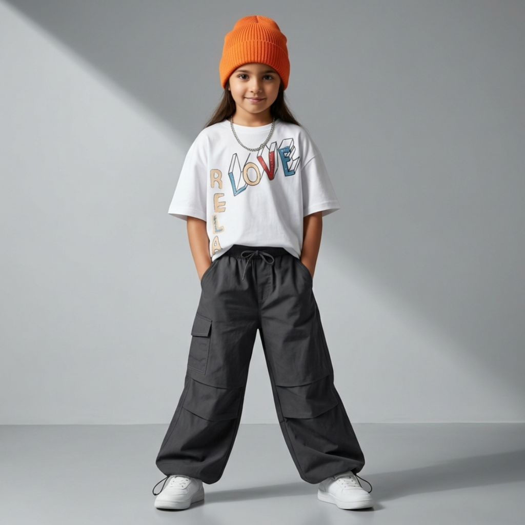 Love & Relax Graphic Cotton T-shirt - Streetwear - White