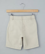 Cotton Twill Shorts - Beige