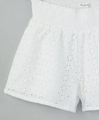 Hakoba Cotton Shorts - White