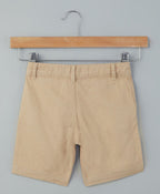 Cotton Twill Shorts - Brown