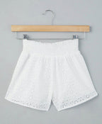 Hakoba Cotton Shorts - White