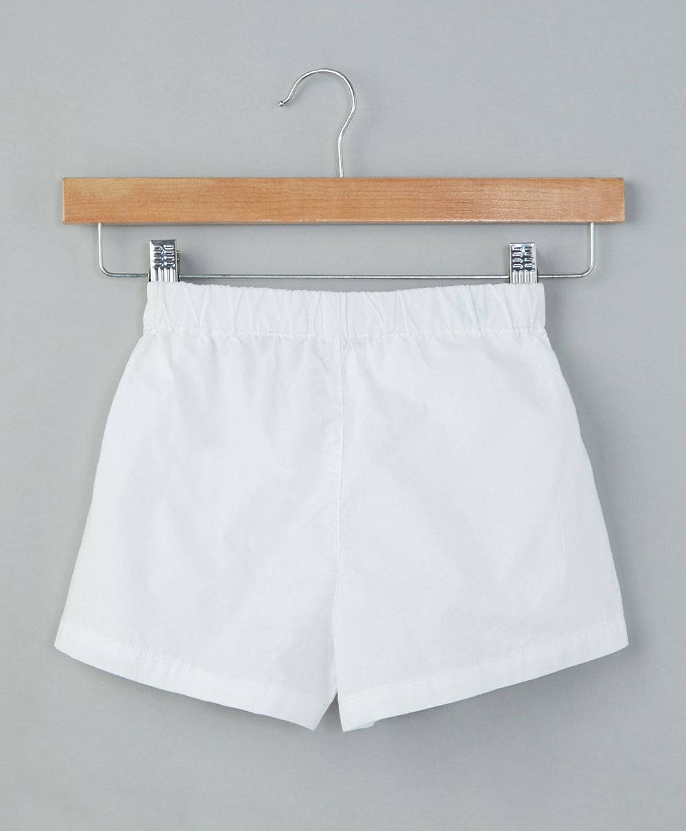 Organic Cotton Shorts - White