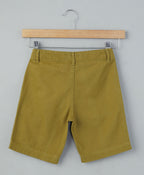 Cotton Twill Shorts - Olive