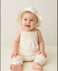 Happy Petals Sun Hat - White