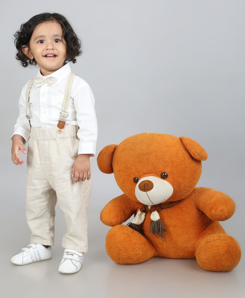 Baby Boys Gentleman Formal Set - White & Beige