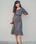 Off-shoulder Dress - Black