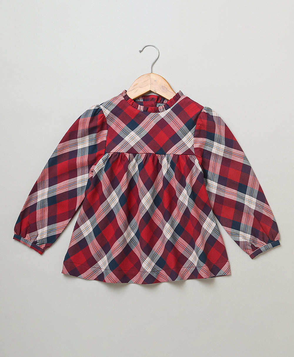 Long Sleeves Blouse - Red