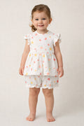 Floral Organic Cotton  Dress - White