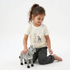 Unisex Best Friends Cotton Jersey  T-shirt -  Off-White