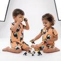 Unisex Toucan Print Romper - Orange